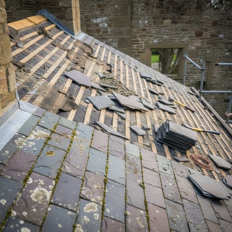 Slate Roof Construction